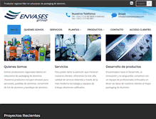 Tablet Screenshot of envasesdelplata.com